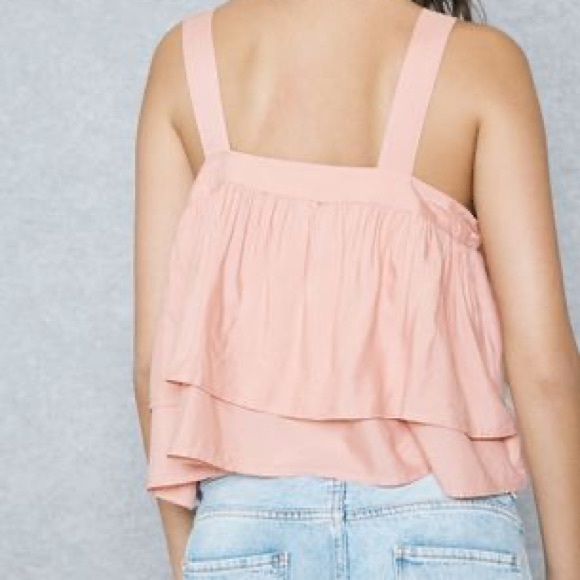 MISSGUIDED Pink with white Embroidered Cami Top - Picture 2 of 3